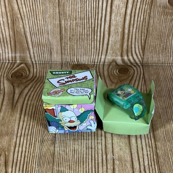 Vintage Simpsons Talking Krusty the Clown Wrist Watch Burger King 2002 - Picture 1 of 12